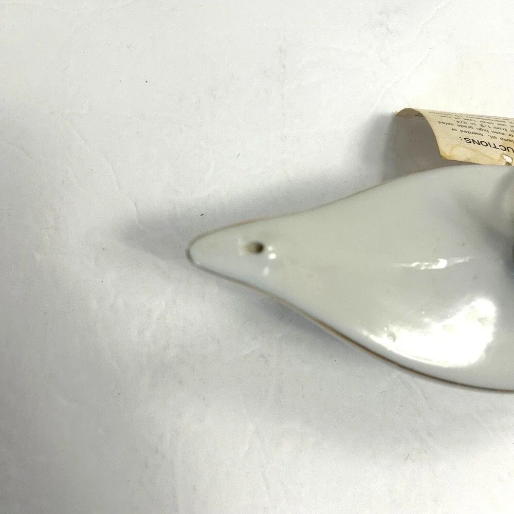 Vintage 1967 Chadwick-Miller Aladdin's Lamp White Porcelain Gold Trim Japan‎ Oil